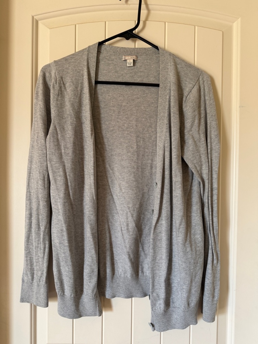 GAP Light Gray Open-Front Cardigan